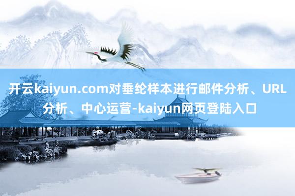 开云kaiyun.com对垂纶样本进行邮件分析、URL 分析、中心运营-kaiyun网页登陆入口